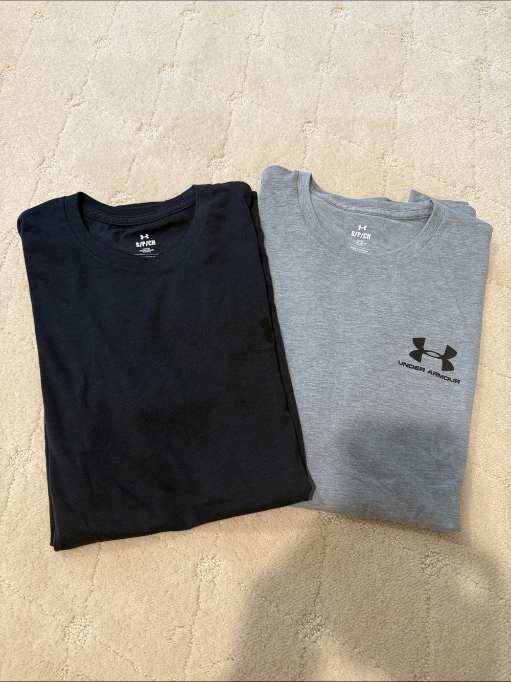 Under Armour Men’s Short-Sleeve Crew Tees - Black & Gray (2-Pack)